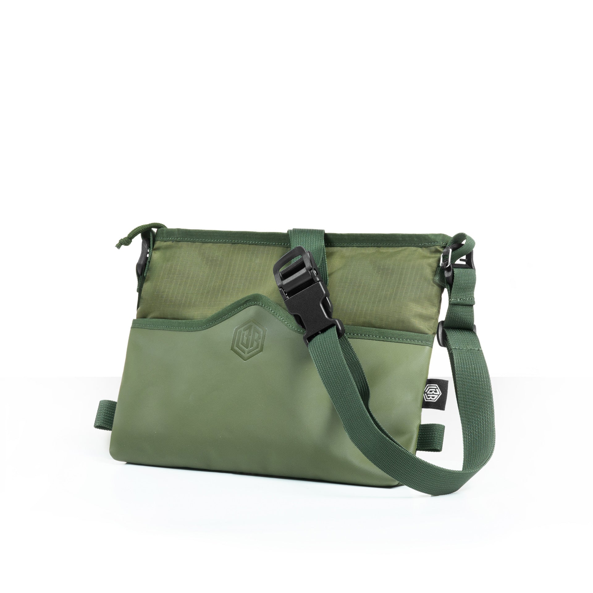 The Sacoche sling bag in olive.